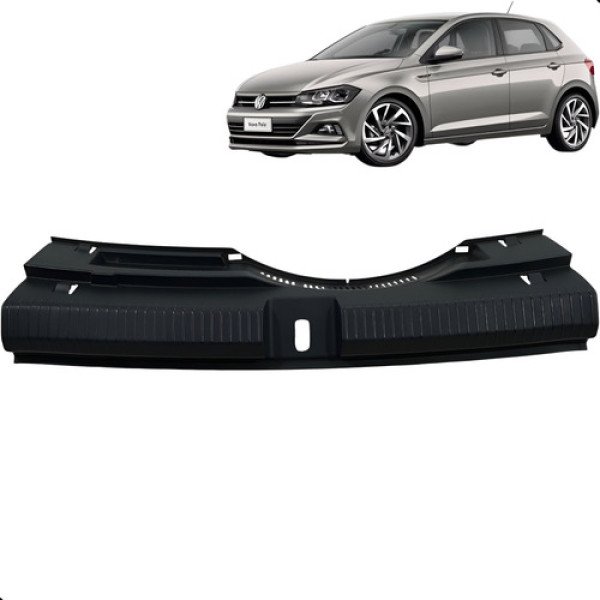 Acabamento Tampa Traseira Volkswagen Polo Confort  2018 2021 Preto