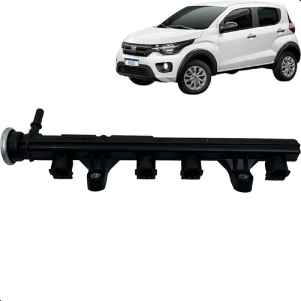 Flauta Bicos Injetores Mobi 1.0 4cc 2017 2018 2019 2020 2021