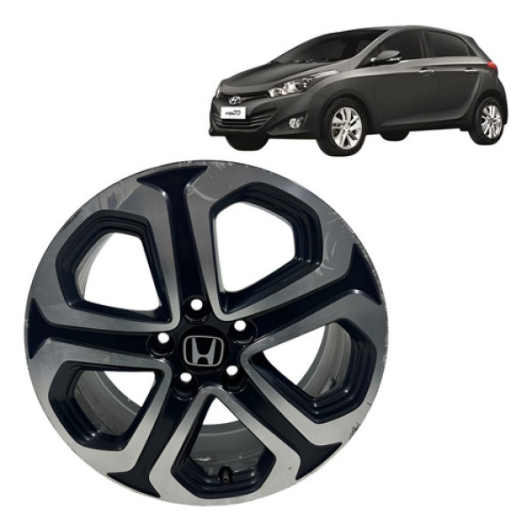 Roda Avulsa Aro 17 Honda Hrv Hr-v 1.8 2016 A 2018 Original Preto