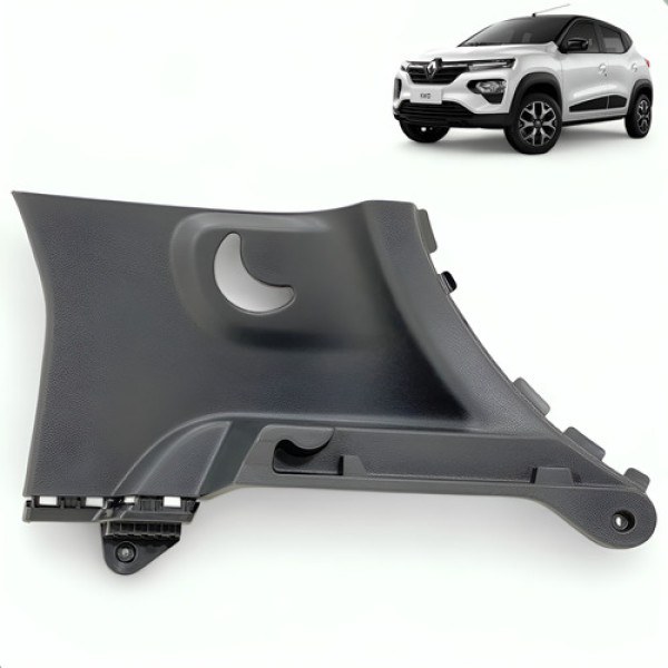 Suporte Direito Tampão Bagagito Renault Kwid 2018 A 2024 Preto