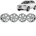 Jogo Roda Aro 17 Chevrolet Captiva 2010 2011 2013 5x115 Cinza