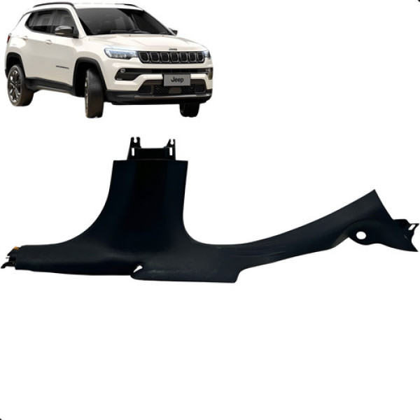 Acabamento Soleira Coluna Central Direito  Compass 2020 2025 Preto