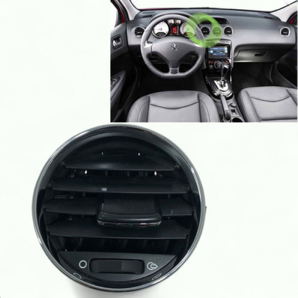 Moldura Difusor Ar Meio Esquerdo  Peugeot 308 2012 A 2016