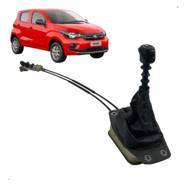 Alavanca Trambulador Fiat Mobi 1.0 4cc 2018 2019 2020 Preto