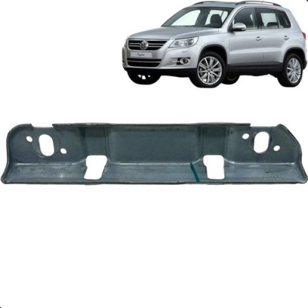 Cantoneira Fixa Rack Traseiro Esquerdo Tiguan 2.0 2010 2014 Preto