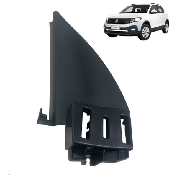 Moldura Retrovisor Esquerdo Tcross 2020 A 2024  Preto