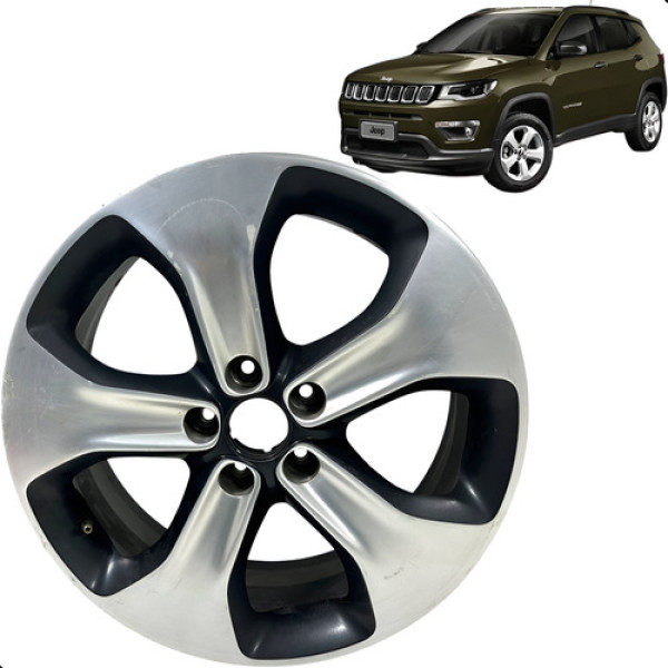 Roda Avulsa Aro 18 Compass 2018 2019 2020 2021 Original Cinza