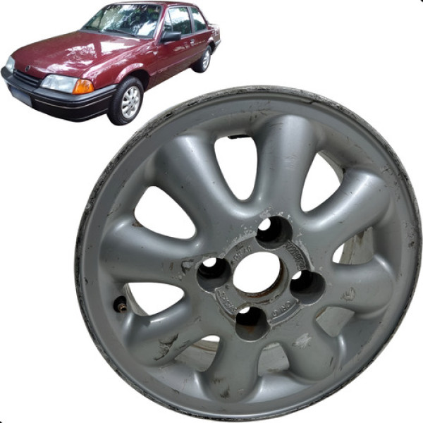 Roda Avulsa Aro 13 Chevrolet Monza 1992 Prateado