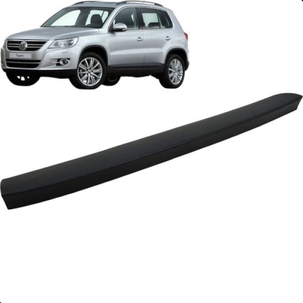 Acabamento Tampa Traseira Volkswagen Tiguan 2010 A 2014 Preto