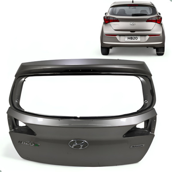 Tampa Traseria Porta Malas Hyundai Hb20 2012 A 2019  Cinza Cinza