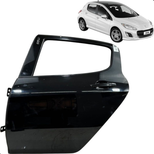 Porta Traseira Esquerda Peugeot 308 2012 2013 2014 A 2016 Traseira Esquerda Preto