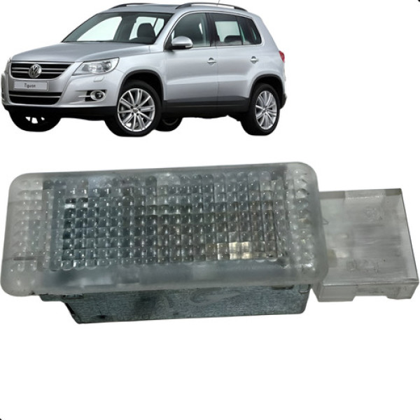  Luminária Cortesia Porta Luvas Volkswagen Tiguan 2010 2014 Preto
