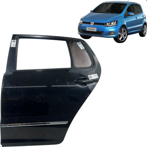 Porta Traseira Esquerda Fox 2011 2012 2013 2014 A 2021 Traseira Esquerda Preto