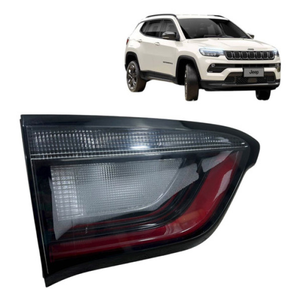 Lanterna Tampa Traseira Esquerda Compass 1.3 2022 A 2024 Esquerdo/motorista Branco