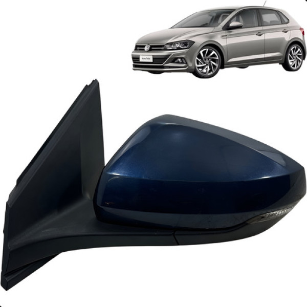 Retrovisor Esquerdo Polo 2018 2019 2020 2021 Original 5fio