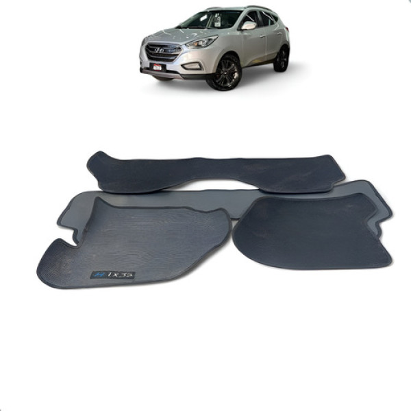 Kit Jogo Tapete Hyundai Ix35 2012 A 2019 Preto