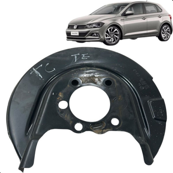 Espelho Disco Freio Esquerda Polo Highline 1.0 2018 A 2023  Preto