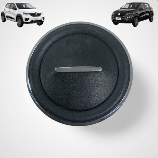 Difusor Grade Saída Ar Lateral Kwid 2018 2024 Cromado 