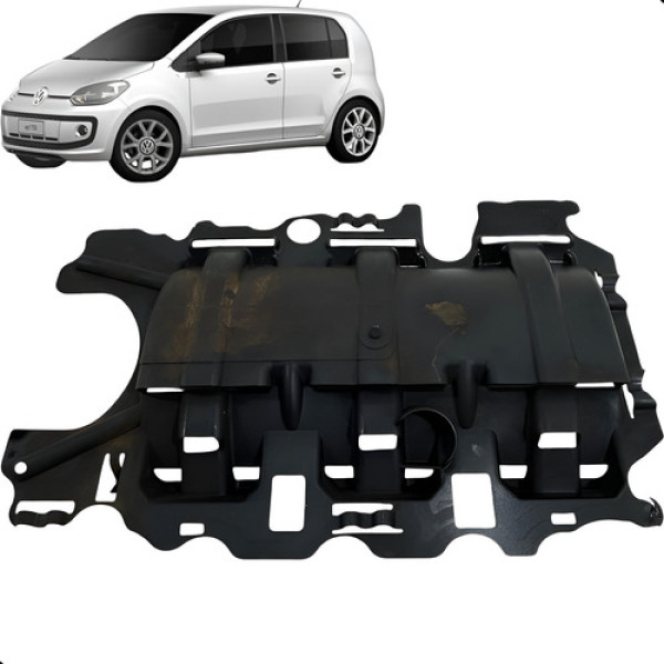Defletor Cárter Motor Polo Up! 1.0 Tsi 2018 2019 2020 2021 Preto