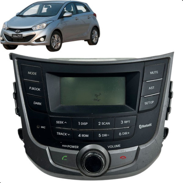 Rádio Hyundai Hb20 2012 2013 A 2016 Pequeno Detalhe Tela