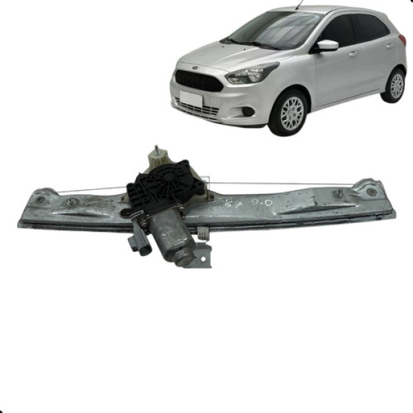 Maquina Motor Vidro Dianteiro Direito Ford Ka 2015 A 2018 Cinza