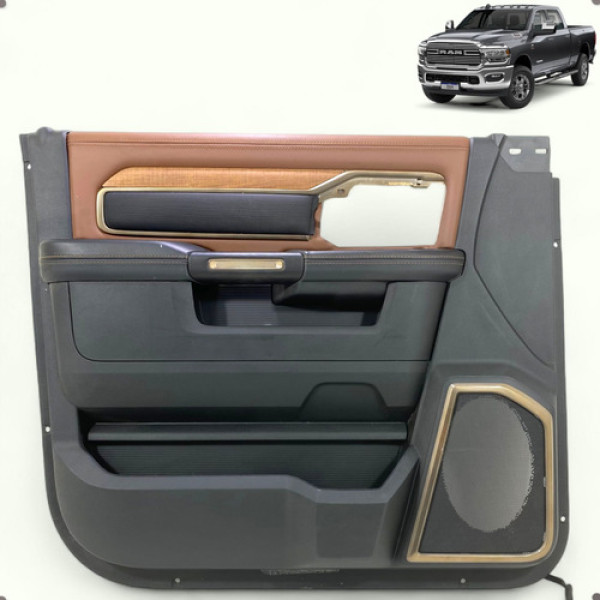 Forro Porta Dianteiro Esquerdo Ram 3500 Longhorn 2022 2023 Preto