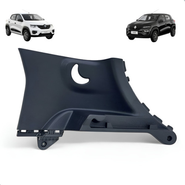 Soleira Traseira Direita Renault Kwid 2018 A 2024 Preto