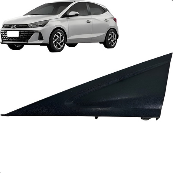 Acabamento Externo Esquerdo Paralama Hb20 2023 A 2025 Preto