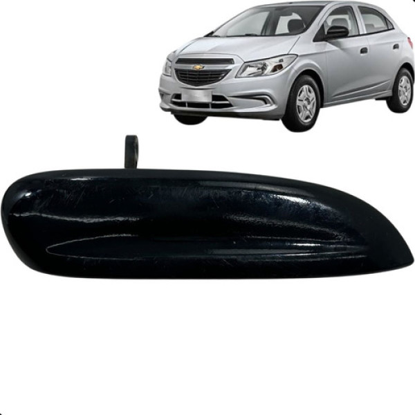 Maçaneta Externa Porta Dianteira Direita Onix 2013 A 2019 Preta