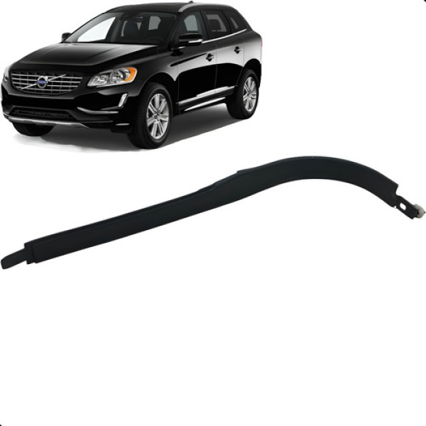 Acabamento Painel Dianteiro Esquerdo Volvo Xc60 2015 A 2017  Preto Listras