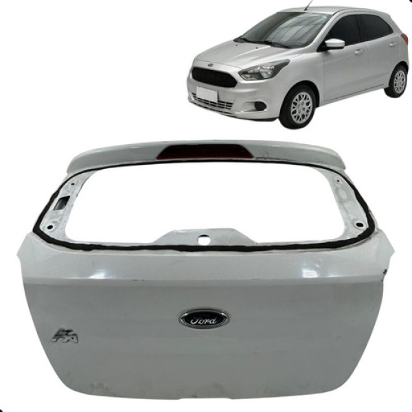 Tampa Traseira Porta Malas Ford Ka Hatch 2015 2016 2017 2018 Branco