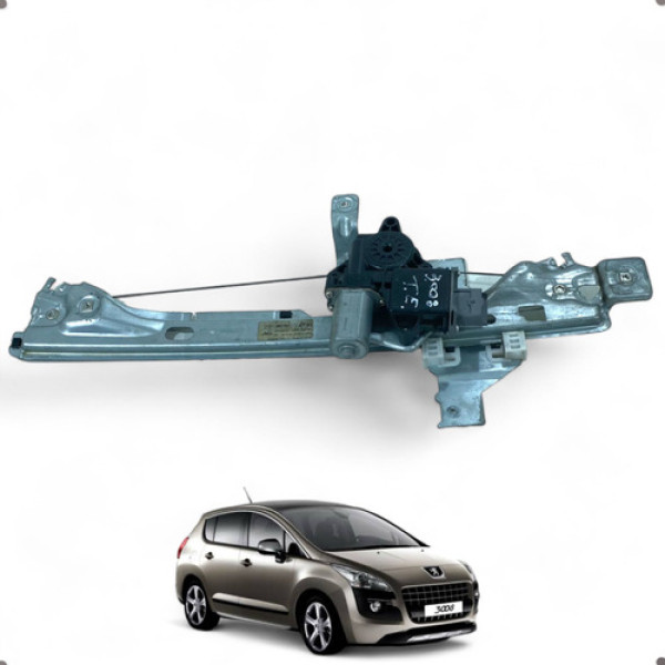 Máquina Vidro Porta Tras Esquerda Peugeot 3008 2011 A 2015