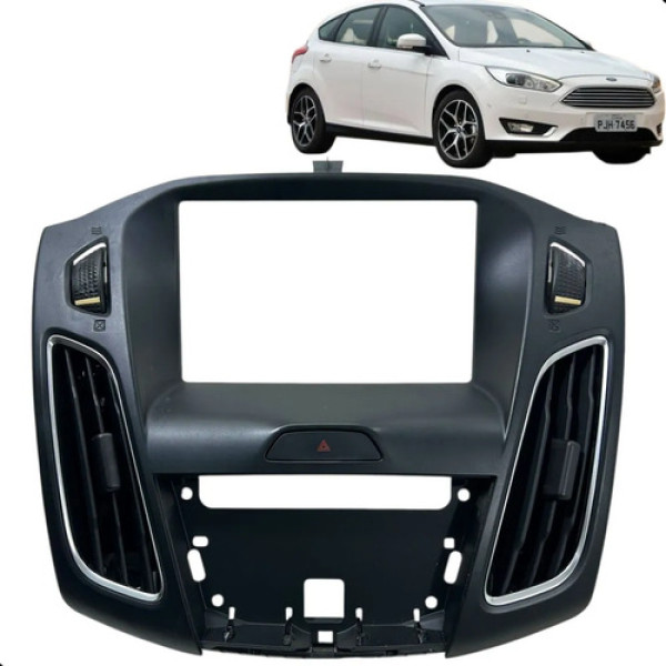 Moldura Painel Central Multimídia Ford Focus 2016 A 2017 
