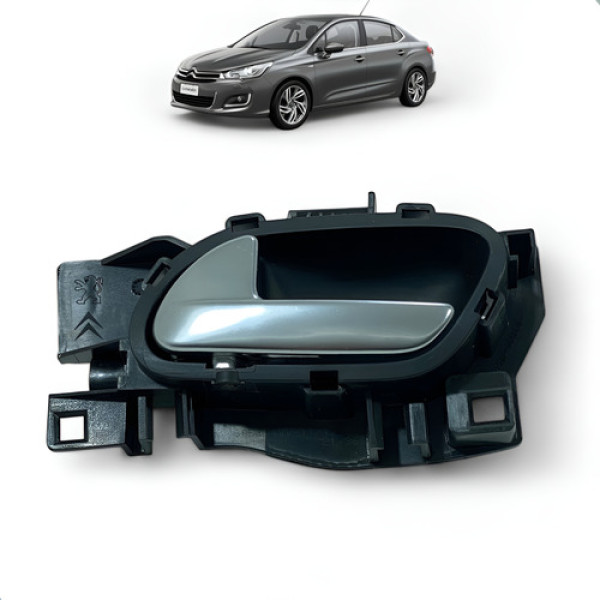 Maçaneta Interna Porta Tras Esquerda C4 Lounge 2014 A 2019 Traseira