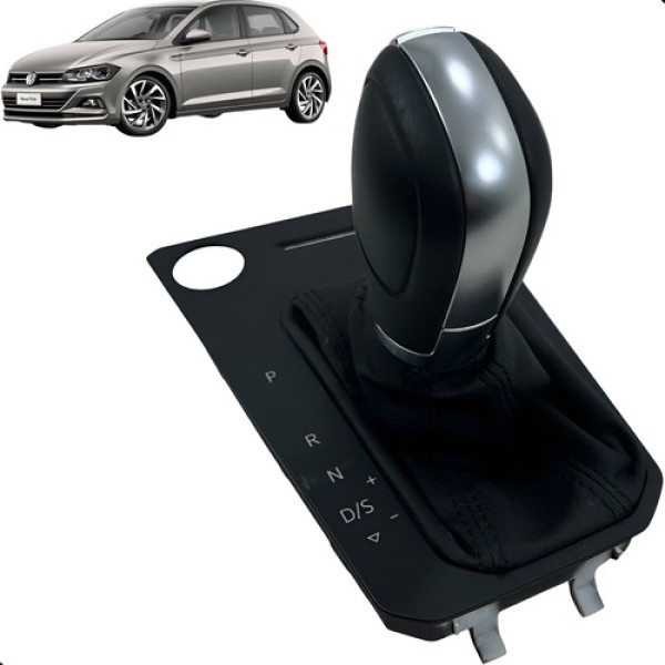 Moldura Manopla Cambio Polo Virtus 1.0 Tsi 2018 2021 automat