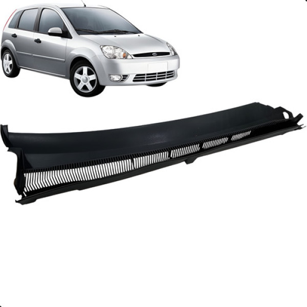 Grade Churrasqueira Direita Ford Fiesta 1.0 Hatch 2007 Preto