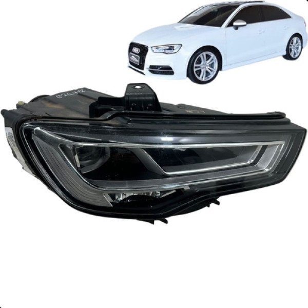 Farol Direito Audi A3 S3 Sedan 2015 2016 Full Led 1linha Direito/passageiro