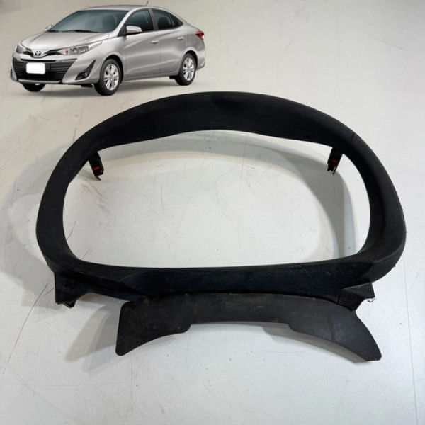 Moldura Painel Instrumentos Toyota Yaris 1.5 2019 A 2021 Preto