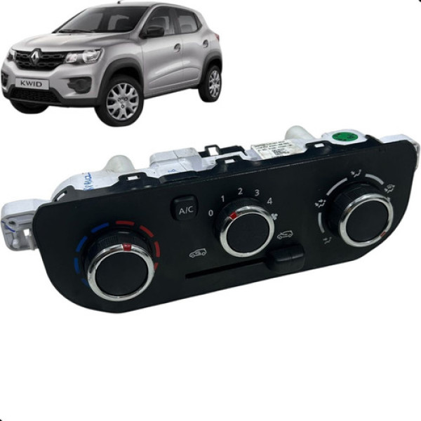 Botão Painel Comando Ar Condicionado Renault Kwid 2018 2021 Preto