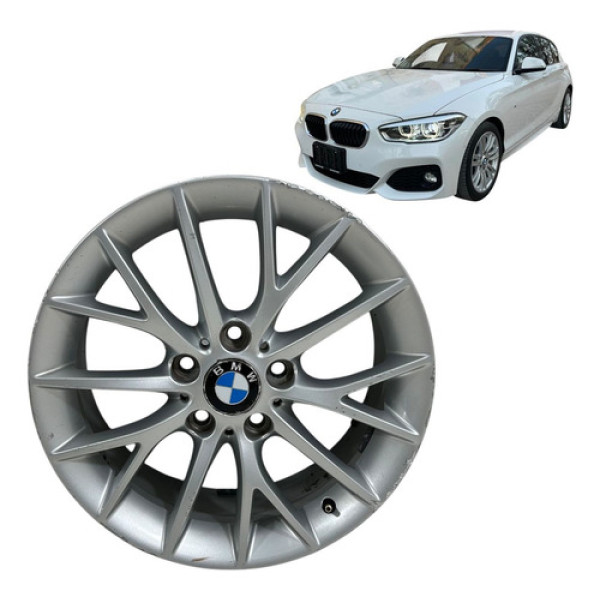 Roda Liga Leve Aro 17 Avulsa Bmw 120i 2016 Original Prateado