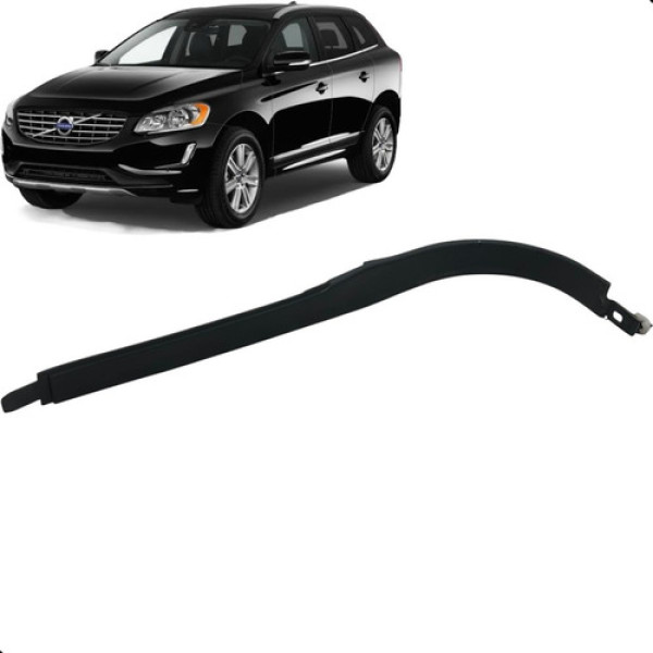 Acabamento Painel Dianteiro Esquerdo Volvo Xc60 2015 A 2017  Preto Listras