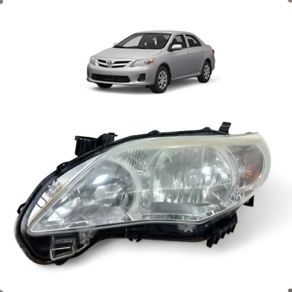 Farol Esquerdo Toyota Corolla 2009 2010 2011 2012 2013 Esquerdo/motorista