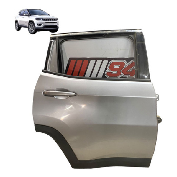 Porta Traseira Direita Jeep Compass 2.0 2017 2018 A 2021 Traseira Direita Prata