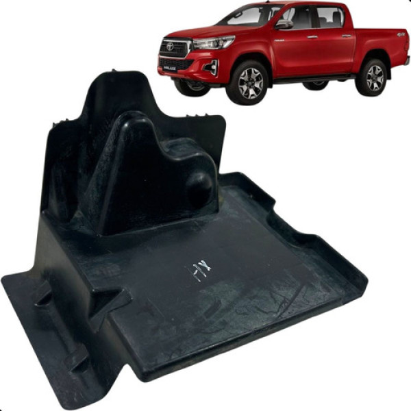 Defletor Parachoque Dianteiro Esquerdo Hilux 2016 A 2020 Preto