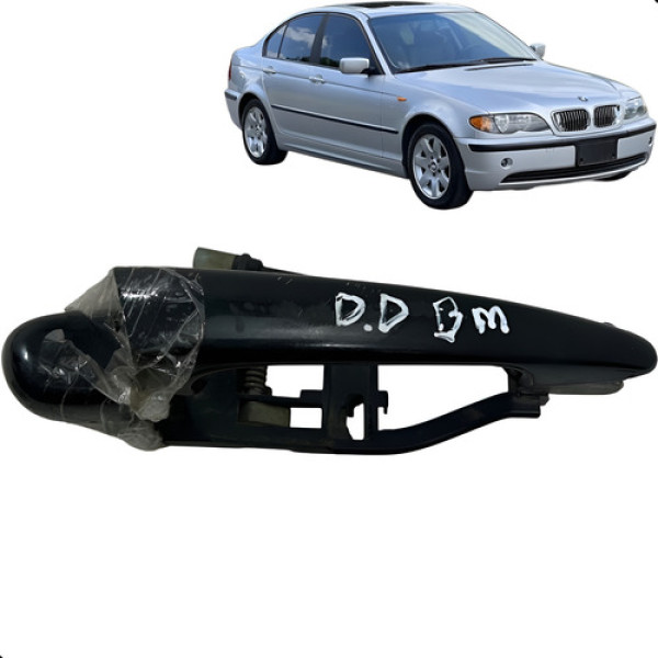 Maçaneta Porta Bmw 325i 2000 A 2003 Dianteira Direita Preto Dianteira
