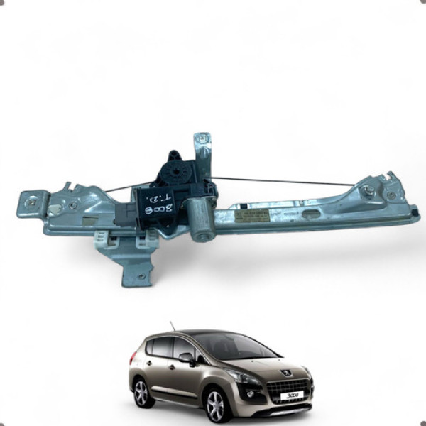 Máquina Vidro Porta Tras Direita Peugeot 3008 2011 A 2015