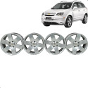 Jogo Roda Aro 17 Chevrolet Captiva 2010 2011 2013 5x115 Cinza