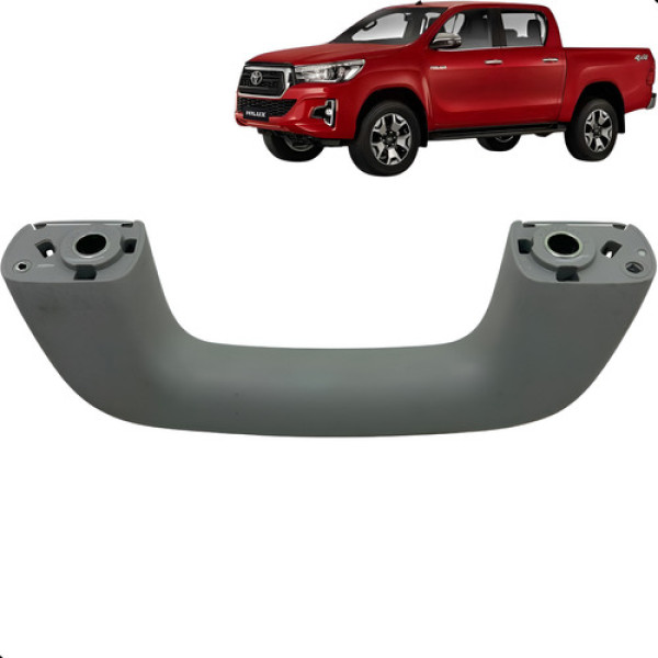 Alça Pqp Teto Dianteiro Toyota Hilux 2016 A 2022 Cinza