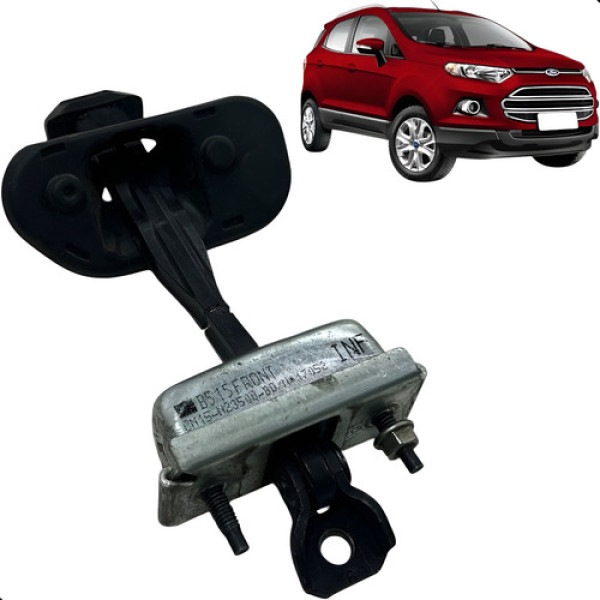 Limitador Porta Dianteira Esquerda Ecosport 2014 A 2017 Preto