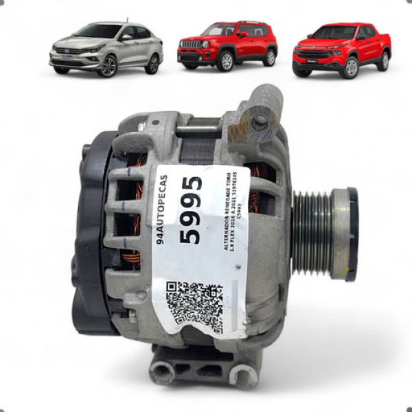 Alternador Jeep Renegade Toro Cronos 1.8 Flex 2016 A 2021
